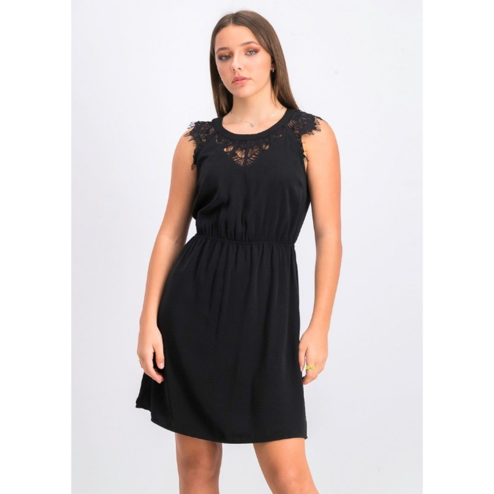 41 Hawthorn Lace Detail Cap Sleeve Fit Flare Dress